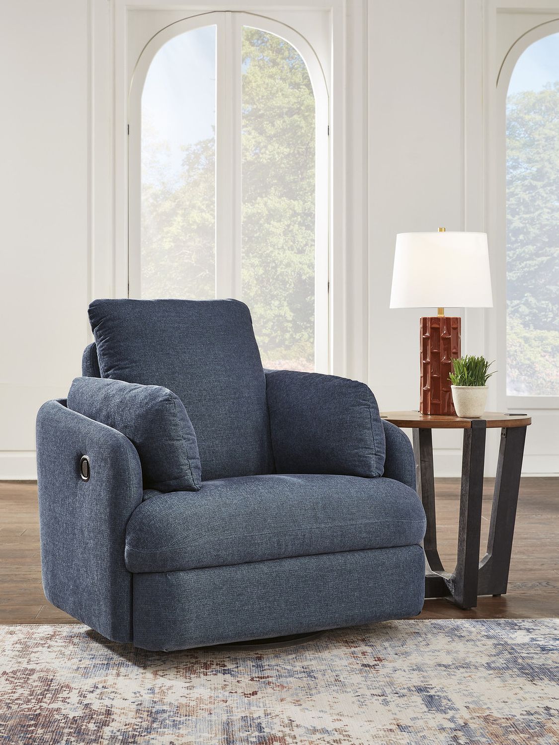 Modmax 5-Piece Sectional with Audio Console and Ottoman In Ink 92121U24