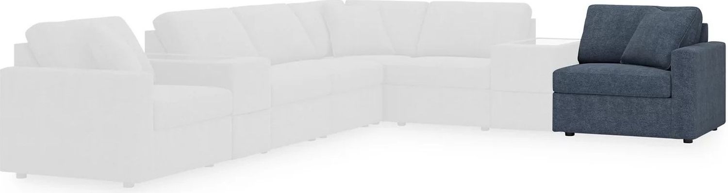 Modmax 3-Piece Sectional and 2 Ottomans In Ink 92121U26