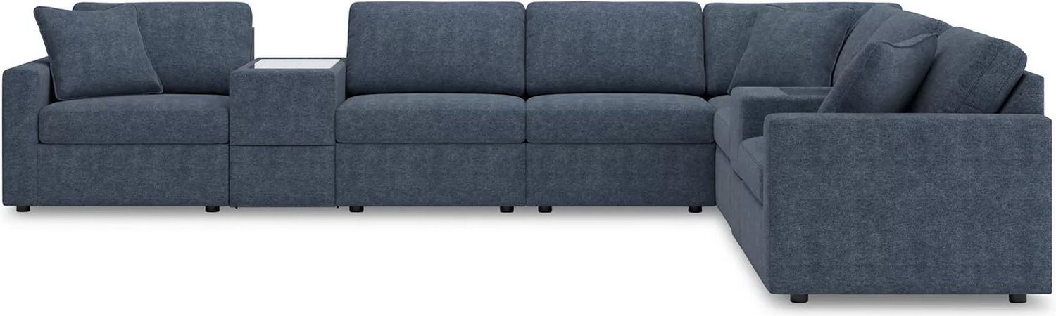 Modmax 8-Piece Sectional and Ottoman In Ink 92121U3