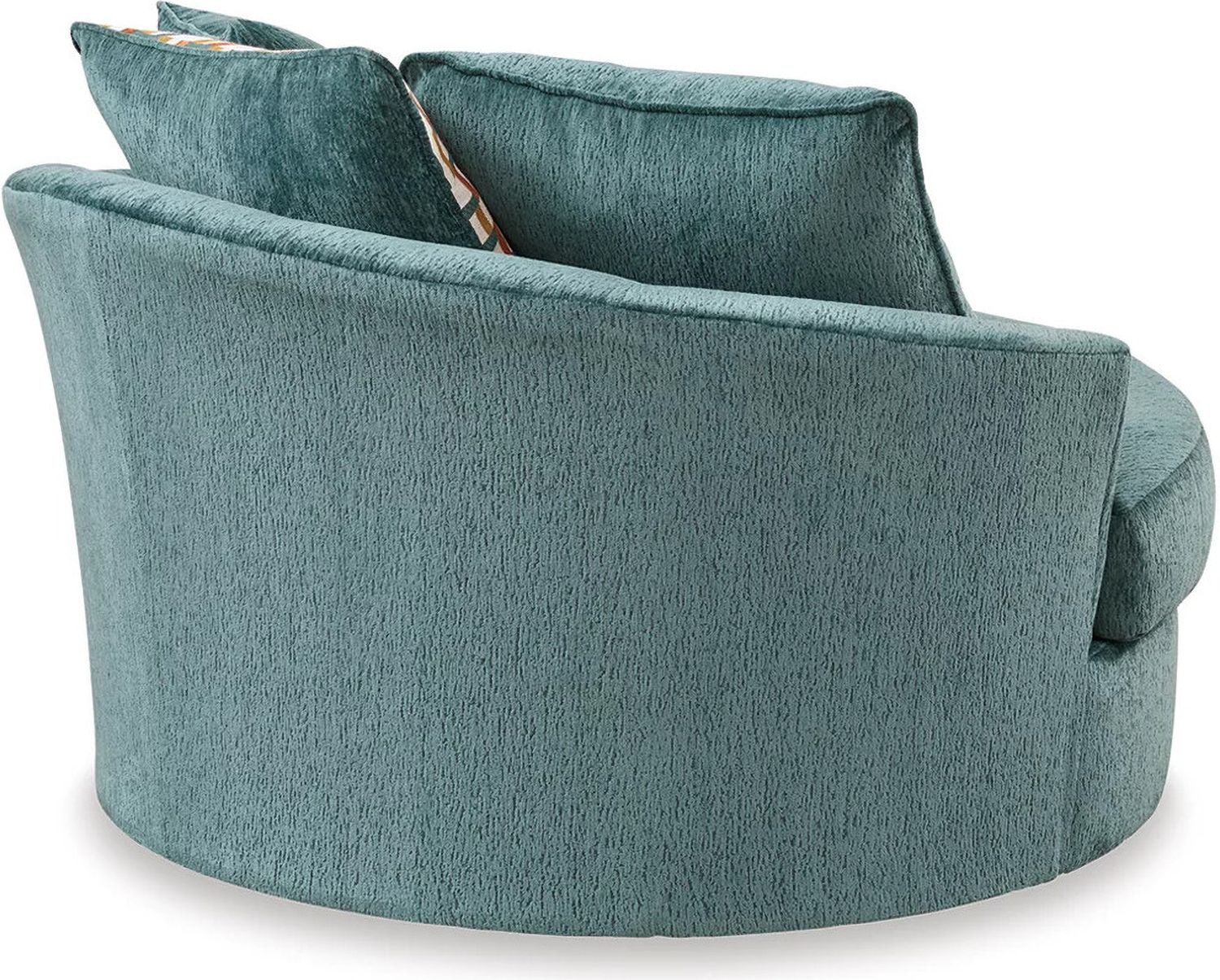 Laylabrook Oversized Swivel Accent Chair In Teal 9220621