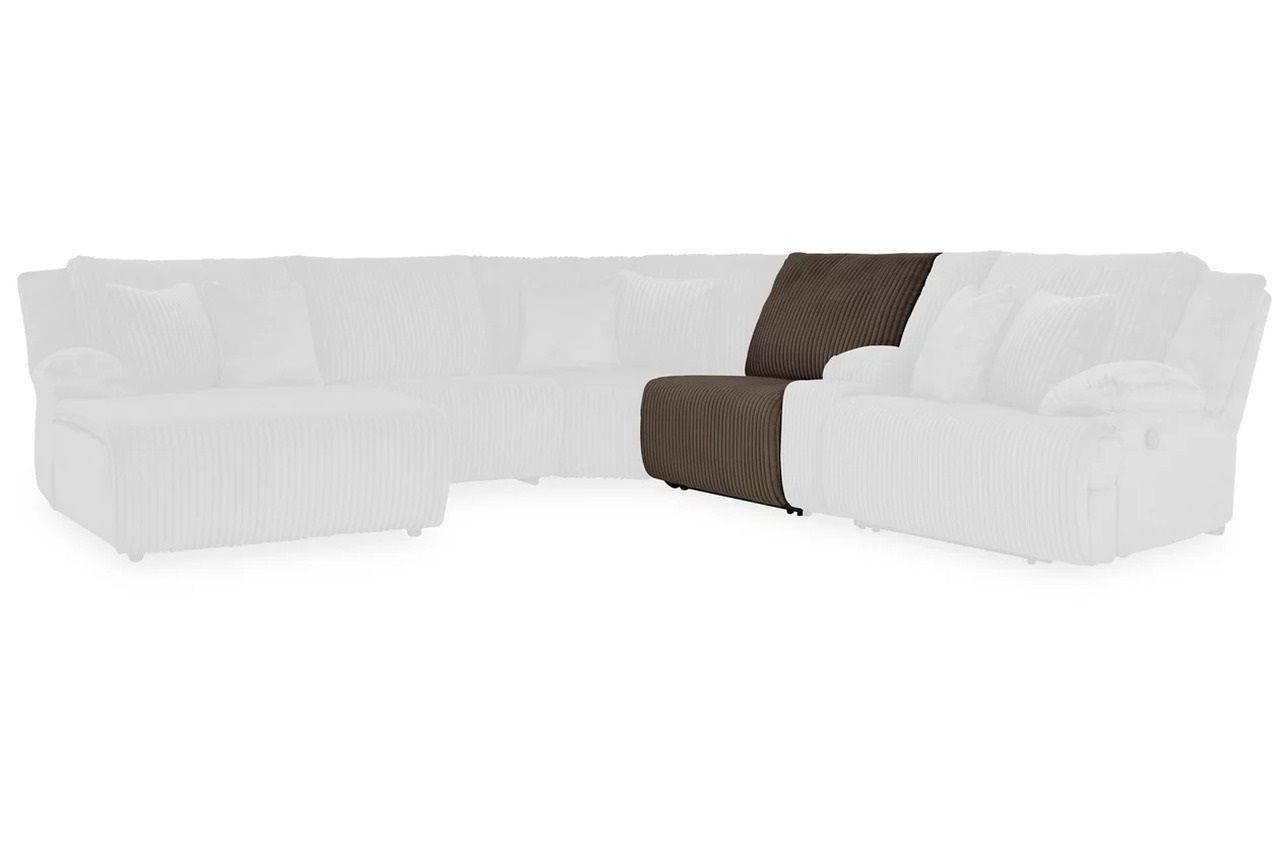 Top Tier Armless Recliner In Chocolate 9270519