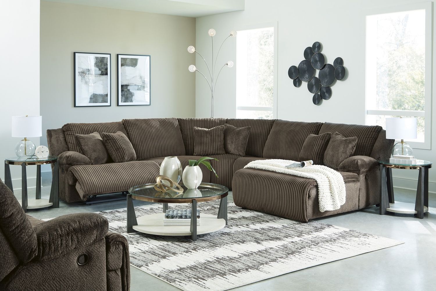 Top Tier Recliner In Chocolate 9270525