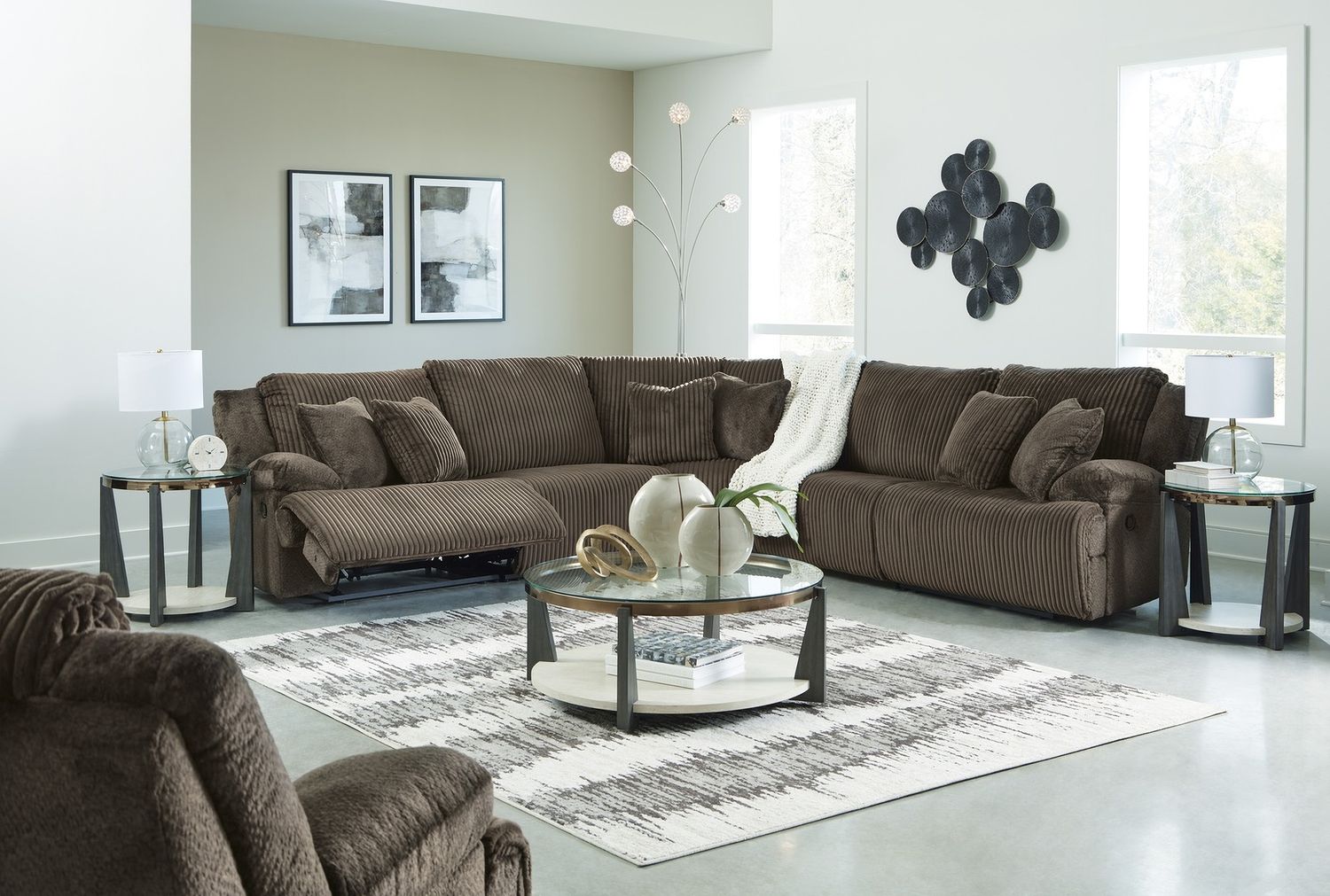 Top Tier Recliner In Chocolate 9270525
