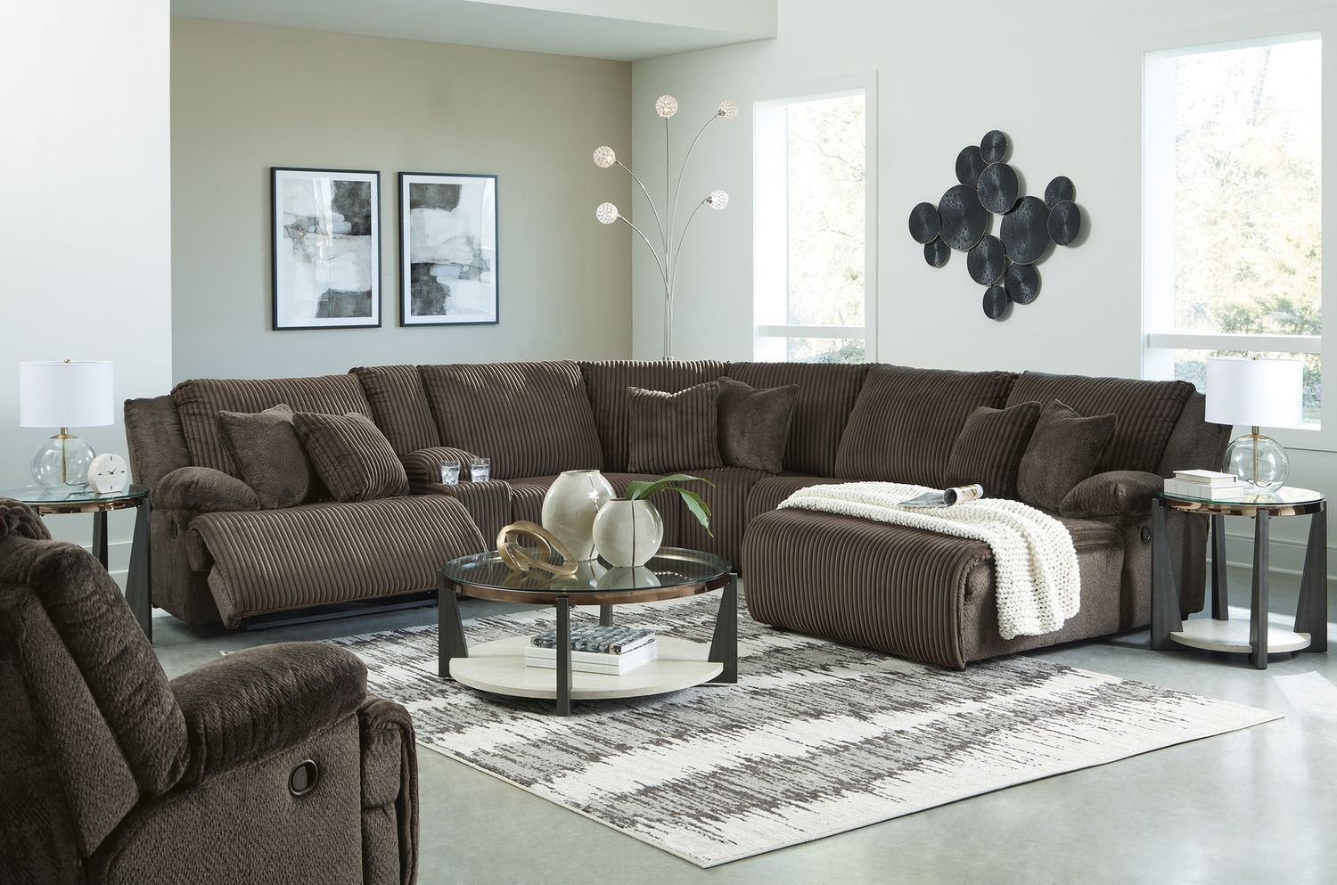 Top Tier Recliner In Chocolate 9270525