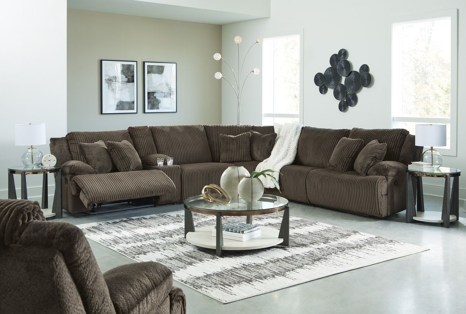 Top Tier Recliner In Chocolate 9270525