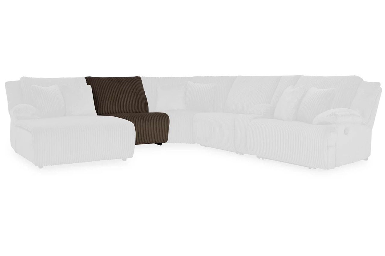 Top Tier Armless Chair In Chocolate 9270546