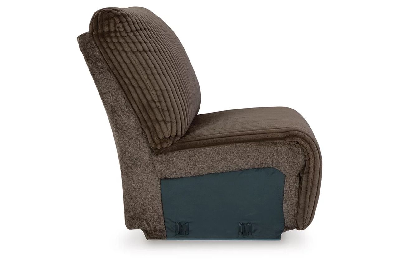 Top Tier Armless Chair In Chocolate 9270546