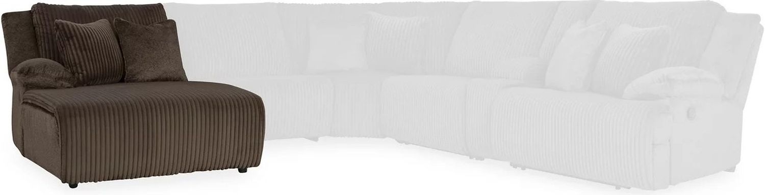 Top Tier 6-Piece Reclining Sectional with Chaise In Chocolate 92705S1