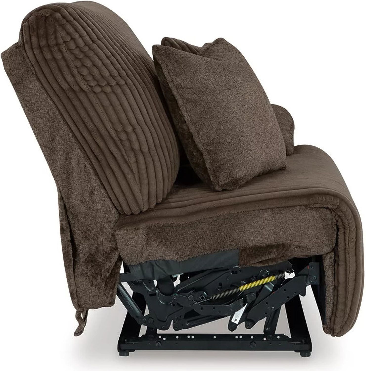 Top Tier 4-Piece Reclining Sectional with Chaise In Chocolate 92705S12
