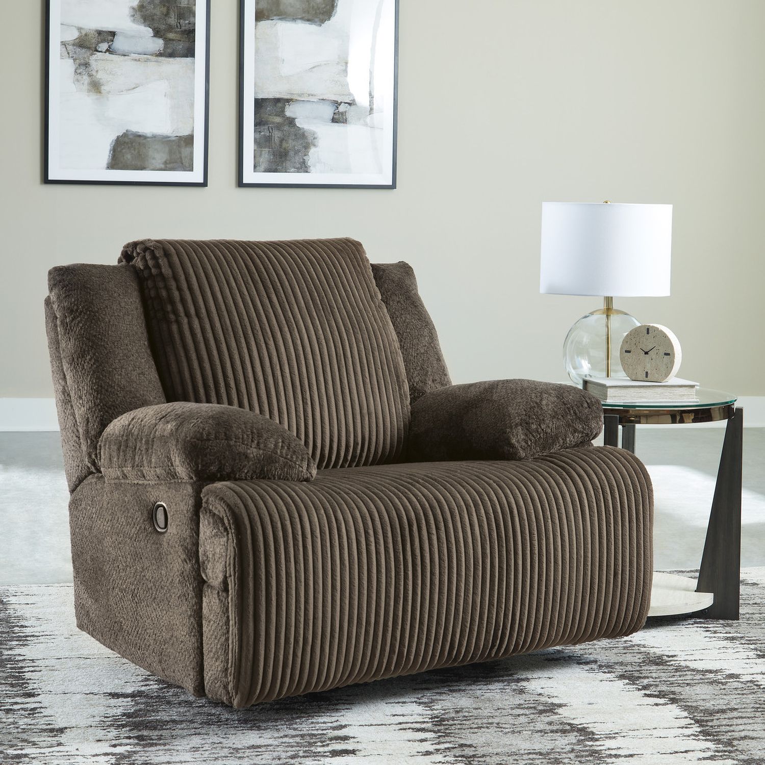 Top Tier 4-Piece Reclining Sectional with Chaise In Chocolate 92705S12