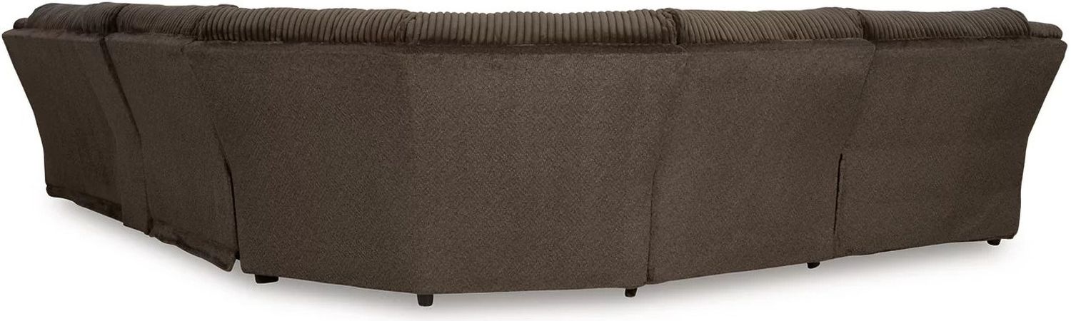 Top Tier 6-Piece Reclining Sectional with Chaise In Chocolate 92705S2