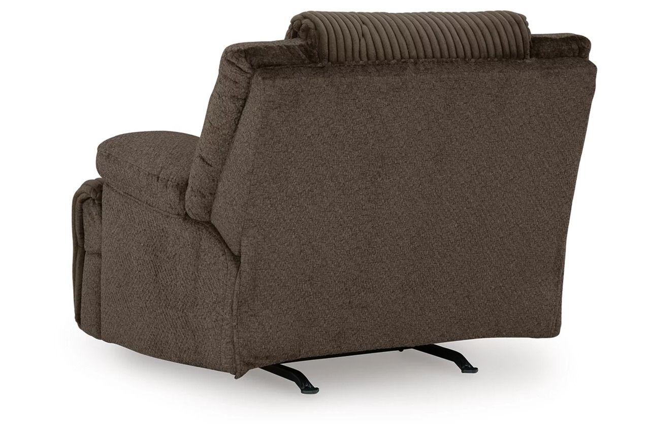 Top Tier 6-Piece Reclining Sectional with Chaise In Chocolate 92705S2