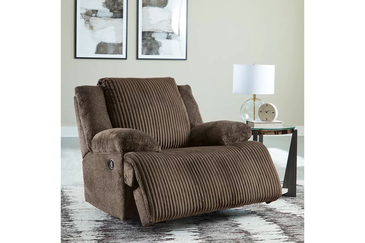 Top Tier 6-Piece Reclining Sectional with Chaise In Chocolate 92705S2