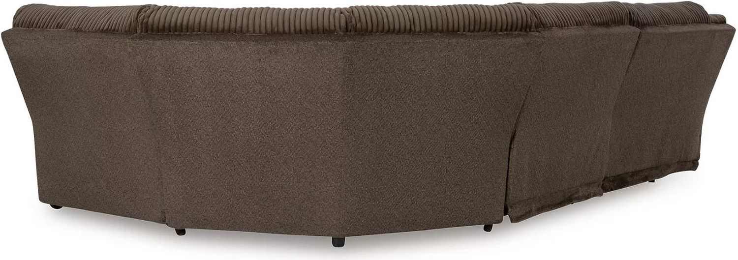 Top Tier 5-Piece Reclining Sectional In Chocolate 92705S3