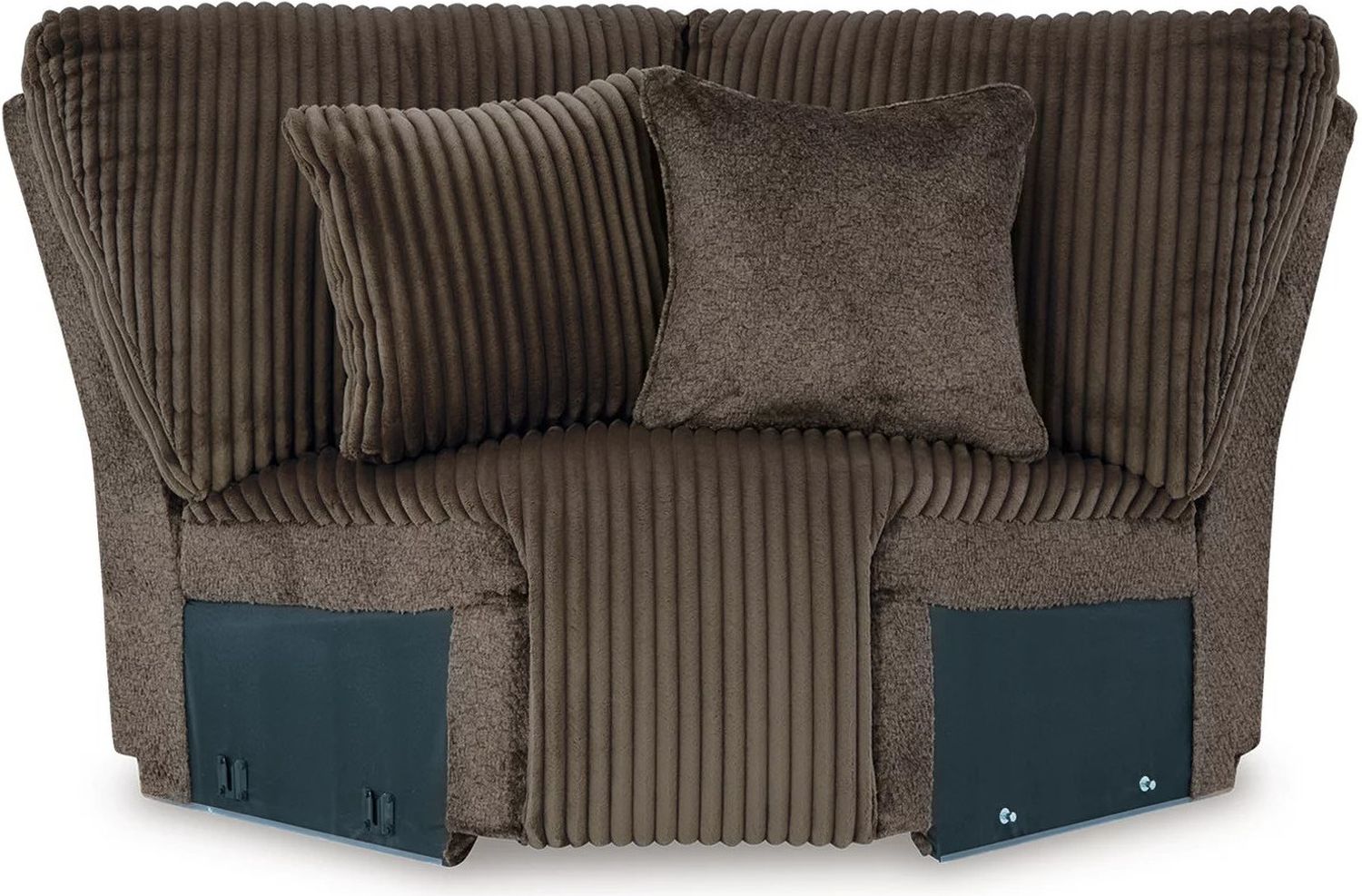 Top Tier 5-Piece Reclining Sectional In Chocolate 92705S3