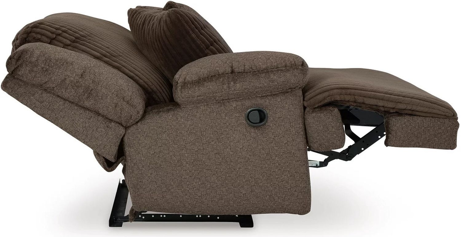 Top Tier 3-Piece Reclining Sectional Sofa with Chaise In Chocolate 92705S4