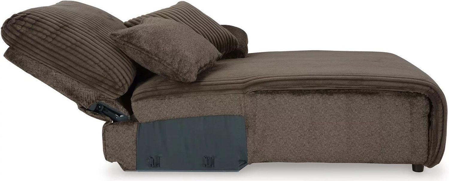 Top Tier 3-Piece Reclining Sectional Sofa with Chaise In Chocolate 92705S4