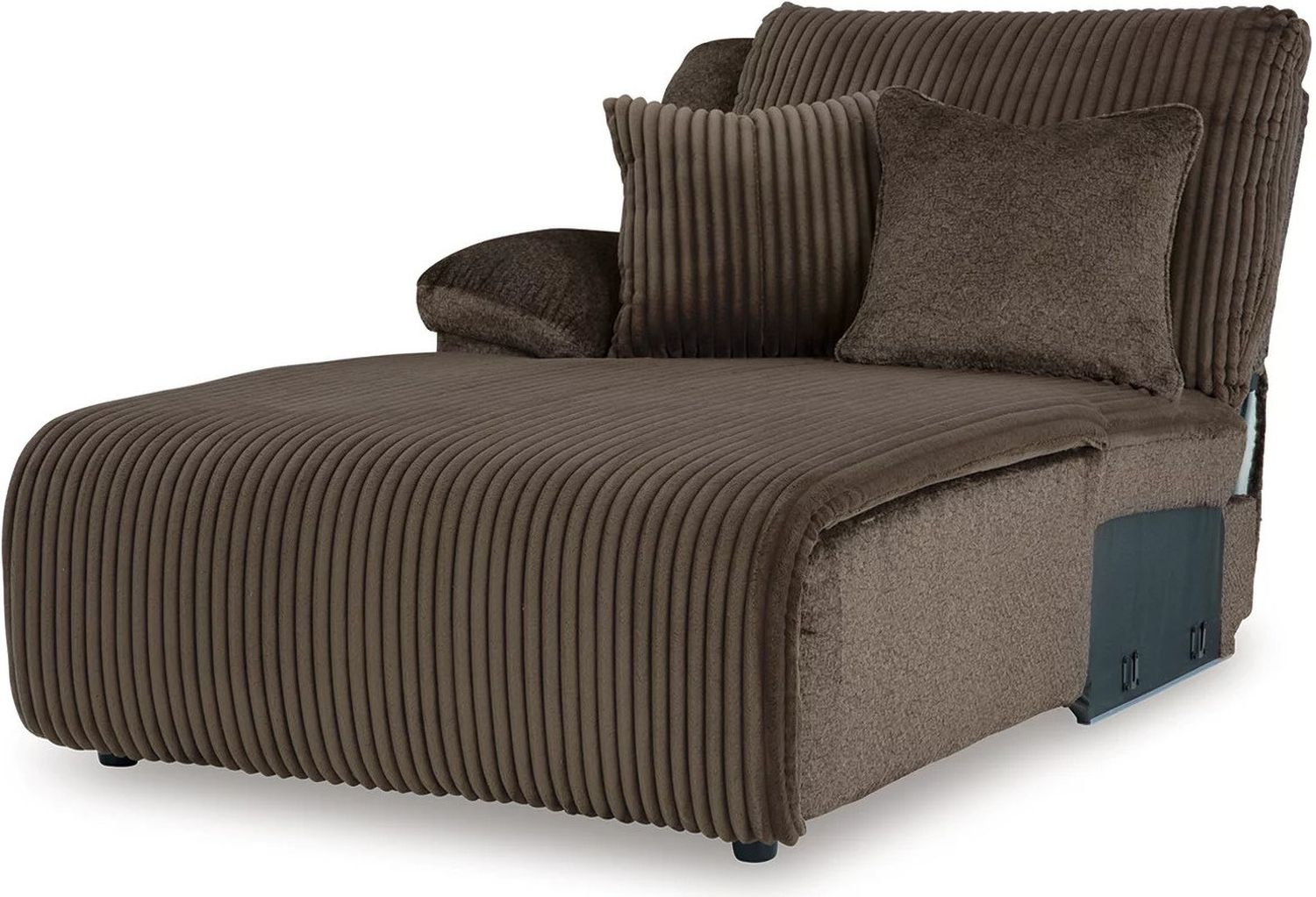 Top Tier 3-Piece Reclining Sectional Sofa with Chaise In Chocolate 92705S5