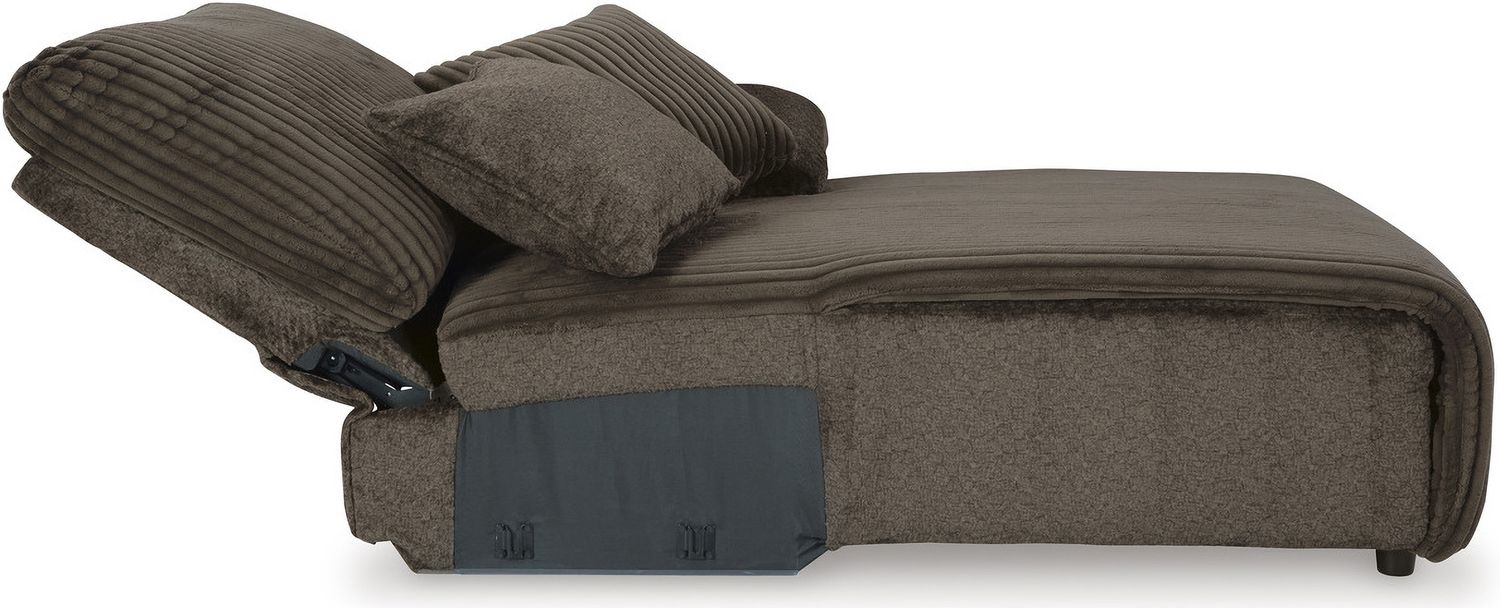Top Tier 3-Piece Sectional Sofa Chaise In Chocolate 92705S6