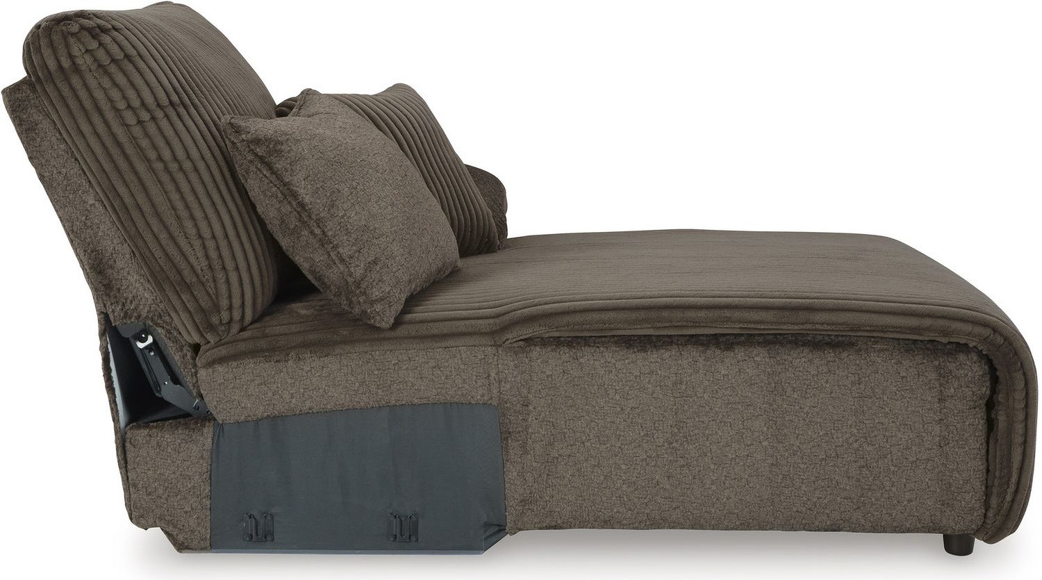 Top Tier 3-Piece Sectional Sofa Chaise In Chocolate 92705S6