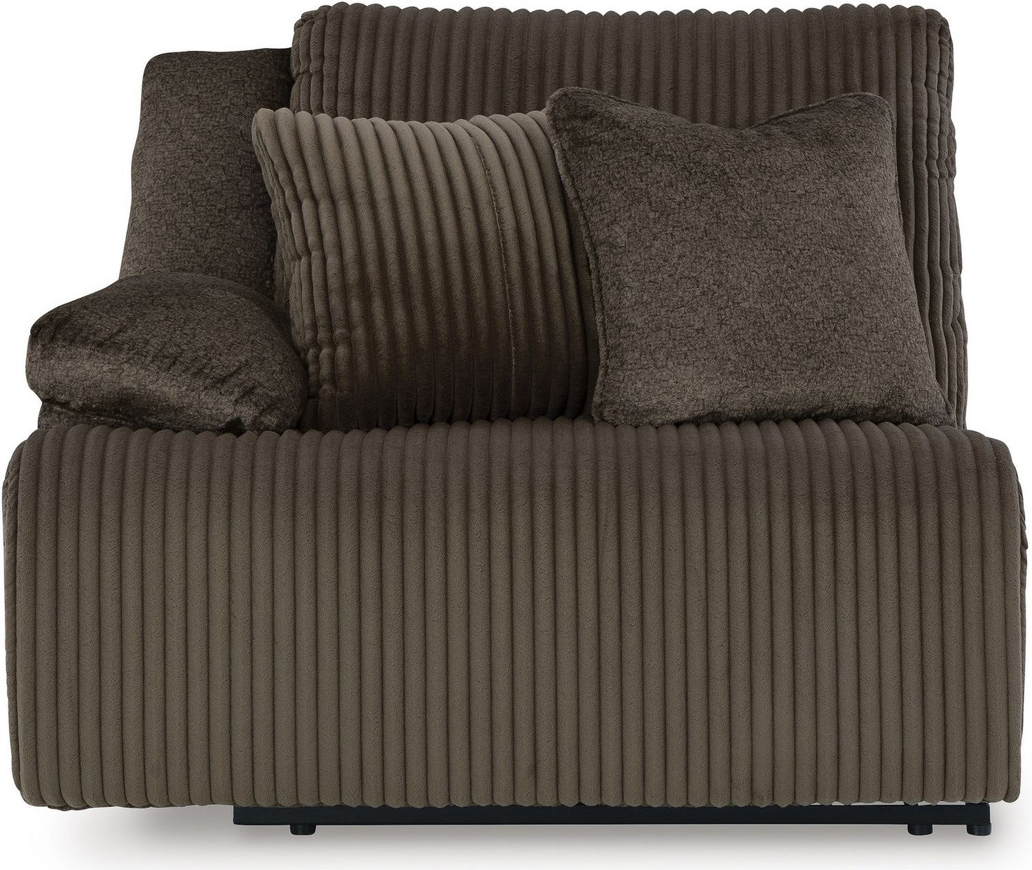 Top Tier 3-Piece Sectional Sofa Chaise In Chocolate 92705S6