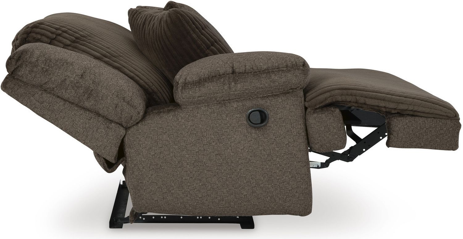 Top Tier 3-Piece Sectional Sofa Chaise In Chocolate 92705S6