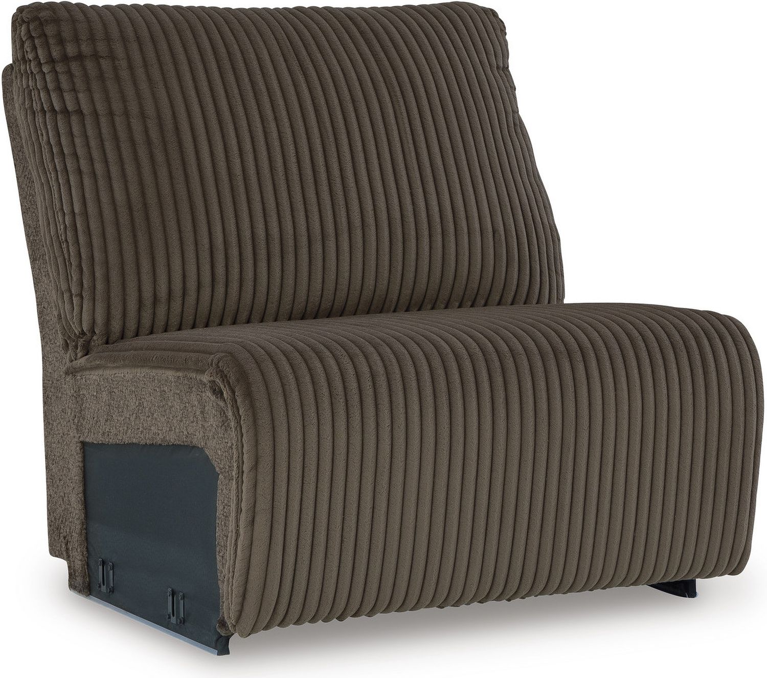 Top Tier 3-Piece Sectional Sofa Chaise In Chocolate 92705S6
