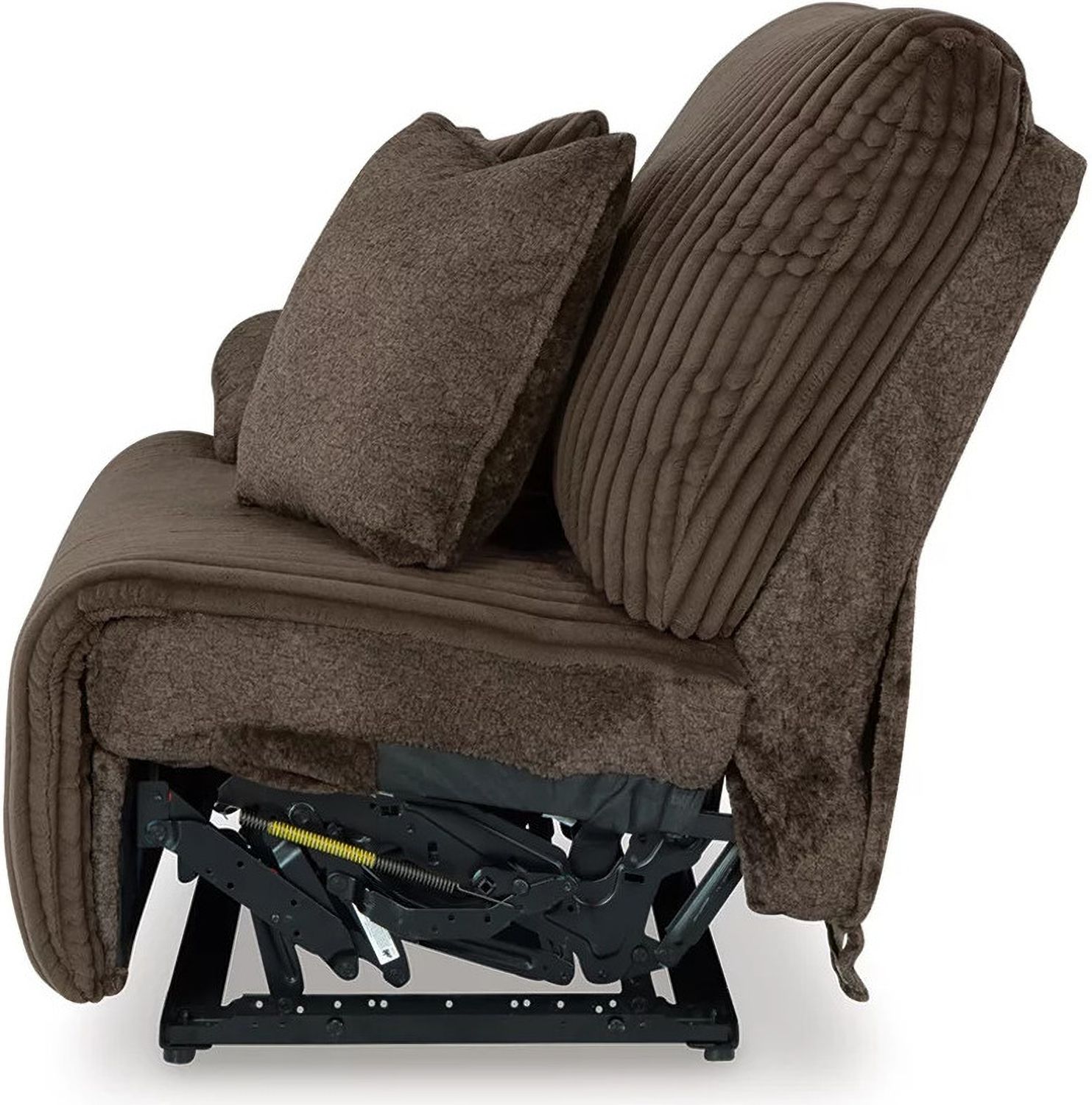 Top Tier 3-Piece Sectional Sofa Chaise In Chocolate 92705S6