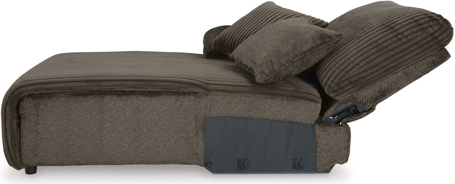 Top Tier 3-Piece Sectional Sofa Chaise In Chocolate 92705S7