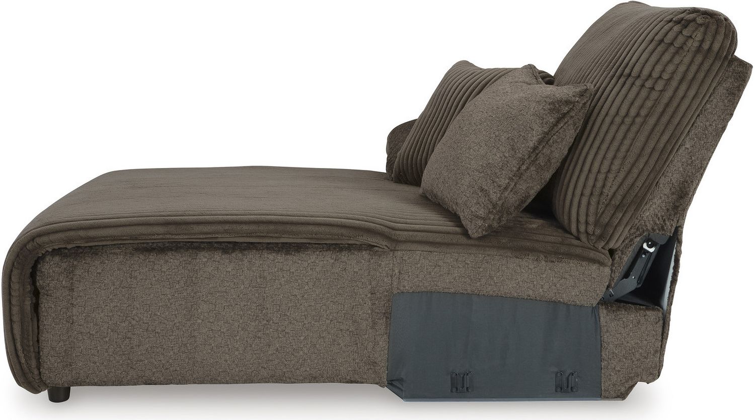 Top Tier 3-Piece Sectional Sofa Chaise In Chocolate 92705S7