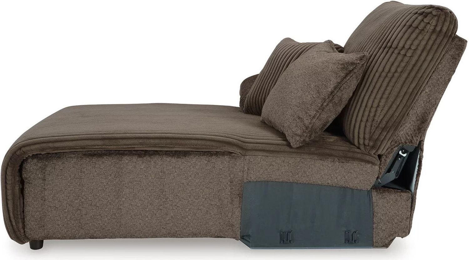 Top Tier 3-Piece Sectional Sofa Chaise In Chocolate 92705S7
