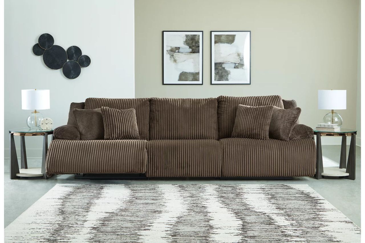 Top Tier 3-Piece Sectional Sofa In Chocolate 92705S8