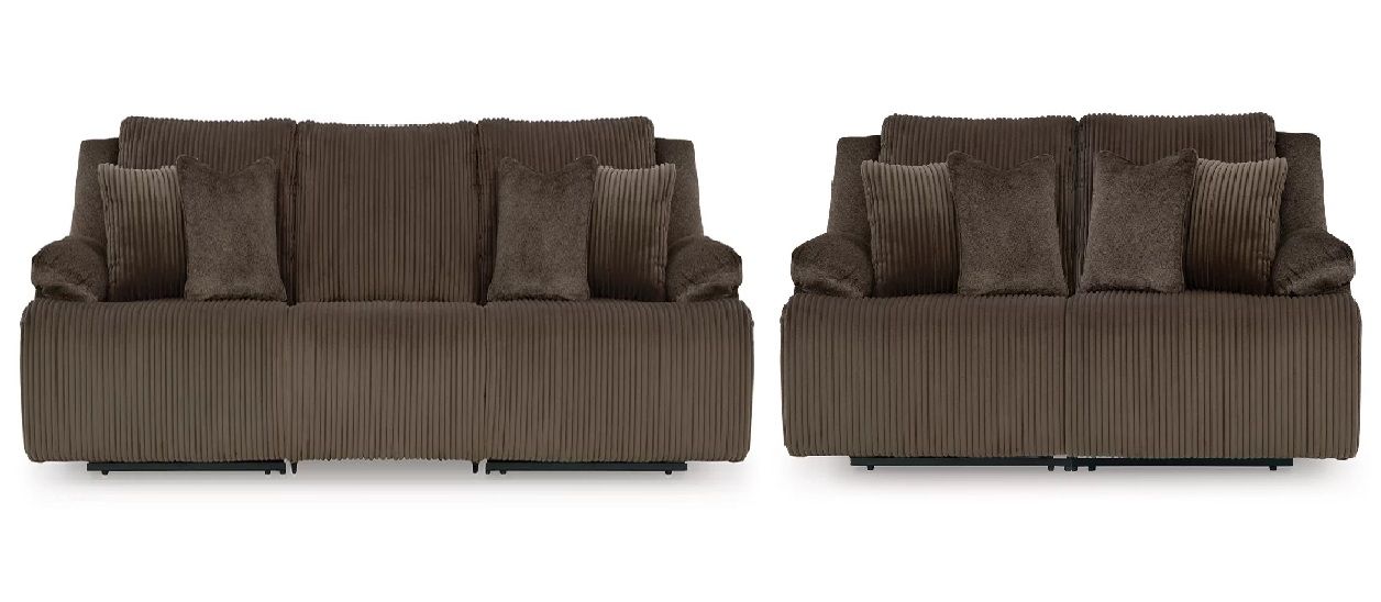 Top Tier Living Room Set In Chocolate 92705U2