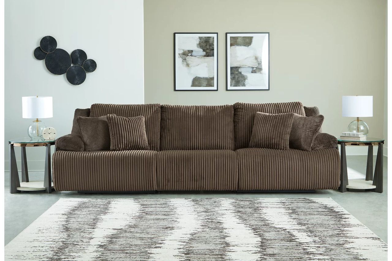 Top Tier Living Room Set In Chocolate 92705U2