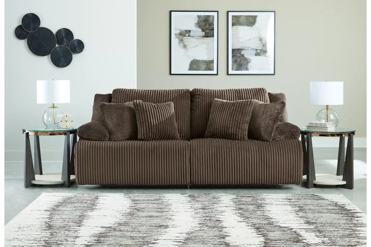 Top Tier Living Room Set In Chocolate 92705U2
