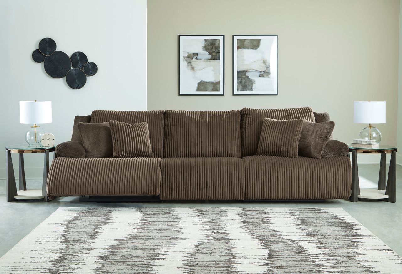 Top Tier Living Room Set In Chocolate 92705U2
