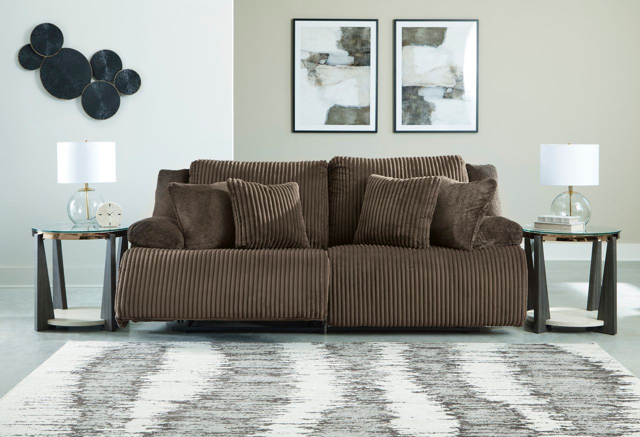 Top Tier Living Room Set In Chocolate 92705U2