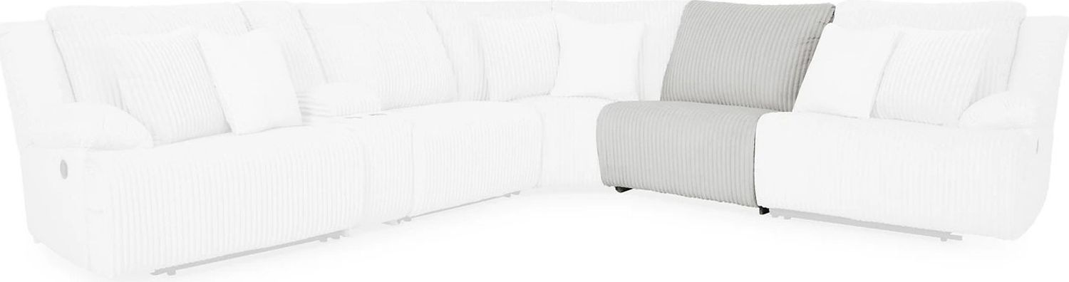 Top Tier Armless Chair In Alloy 9270646