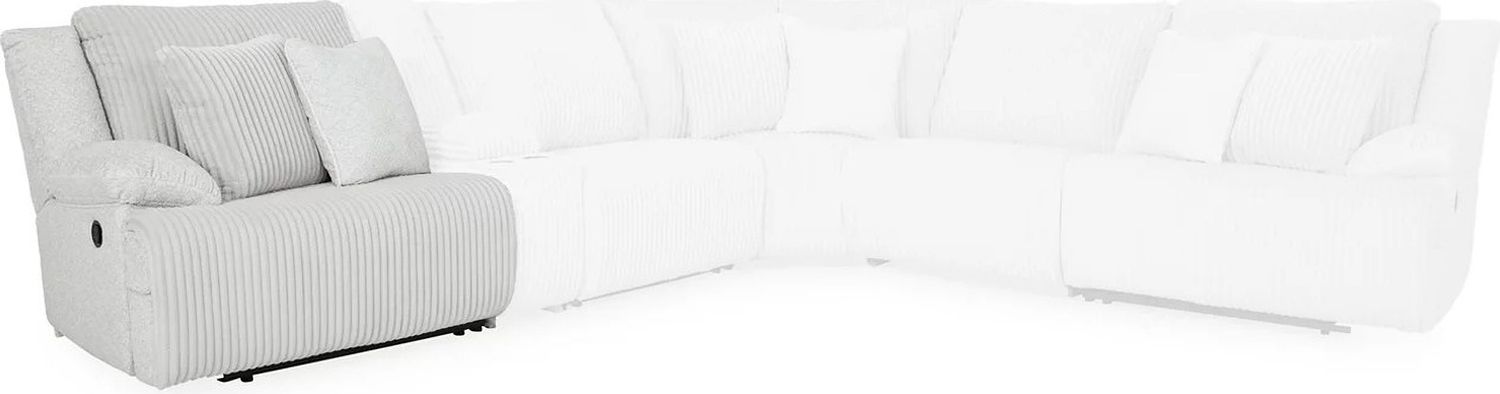 Top Tier 6-Piece RAF Reclining Sectional with Chaise In Alloy 92706S1