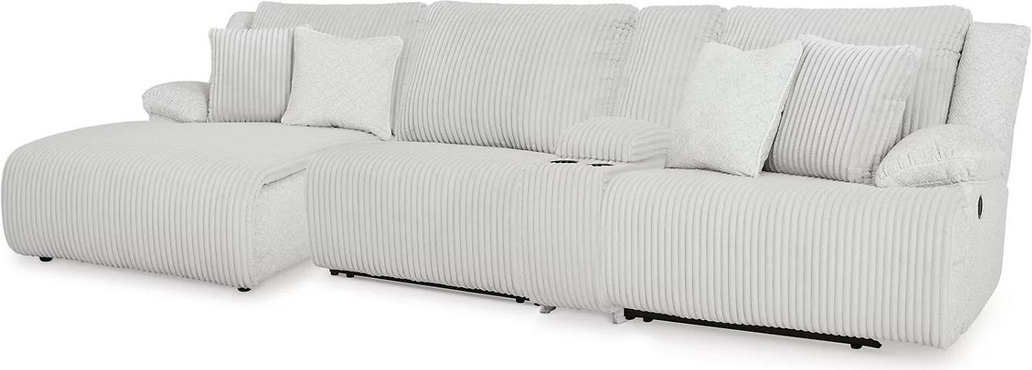 Top Tier 4-Piece Reclining Sectional with Chaise In Alloy 92706S12