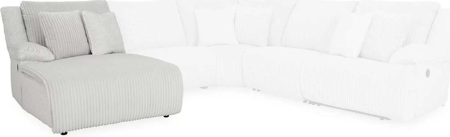 Top Tier 6-Piece LAF Reclining Sectional with Chaise In Alloy 92706S2