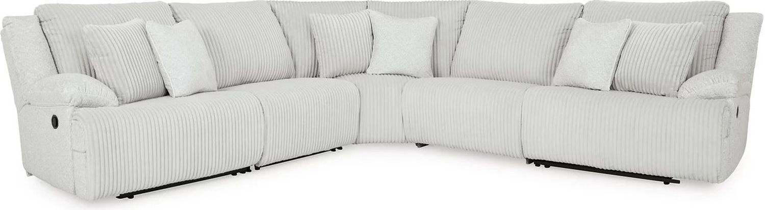 Top Tier 5-Piece Reclining Sectional In Alloy 92706S3