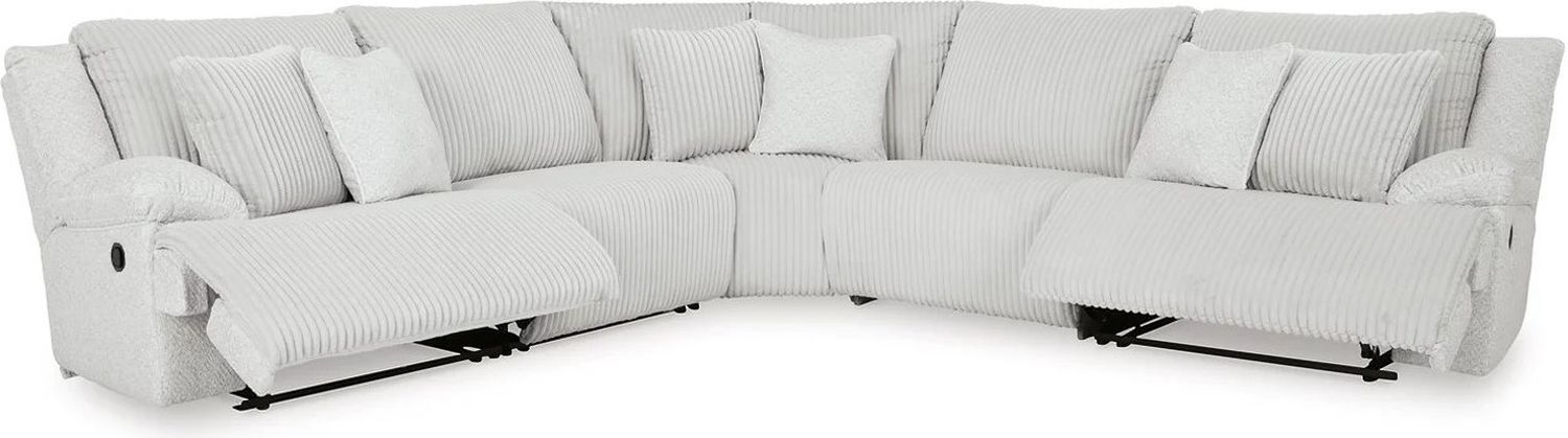 Top Tier 5-Piece Reclining Sectional In Alloy 92706S3