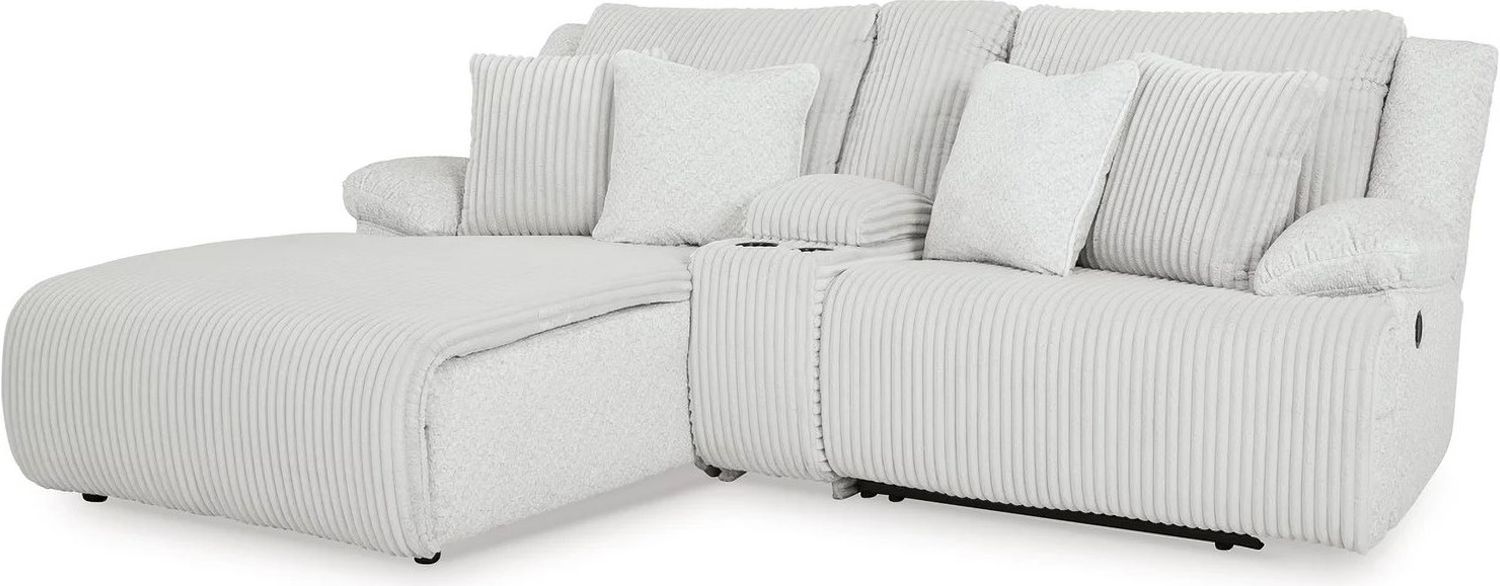 Top Tier 3-Piece LAF Reclining Sectional Sofa with Chaise In Alloy 92706S5