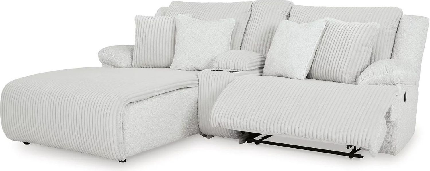 Top Tier 3-Piece LAF Reclining Sectional Sofa with Chaise In Alloy 92706S5