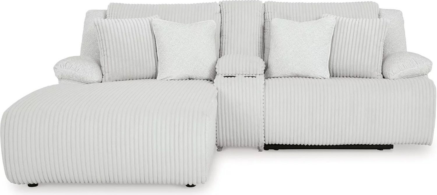 Top Tier 3-Piece LAF Reclining Sectional Sofa with Chaise In Alloy 92706S5