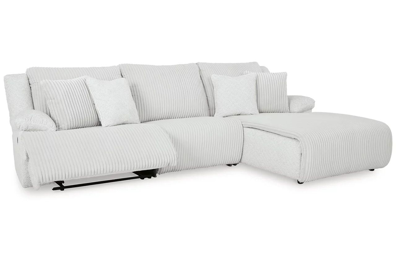 Top Tier 3-Piece Sectional Sofa Chaise In Alloy 92706S6
