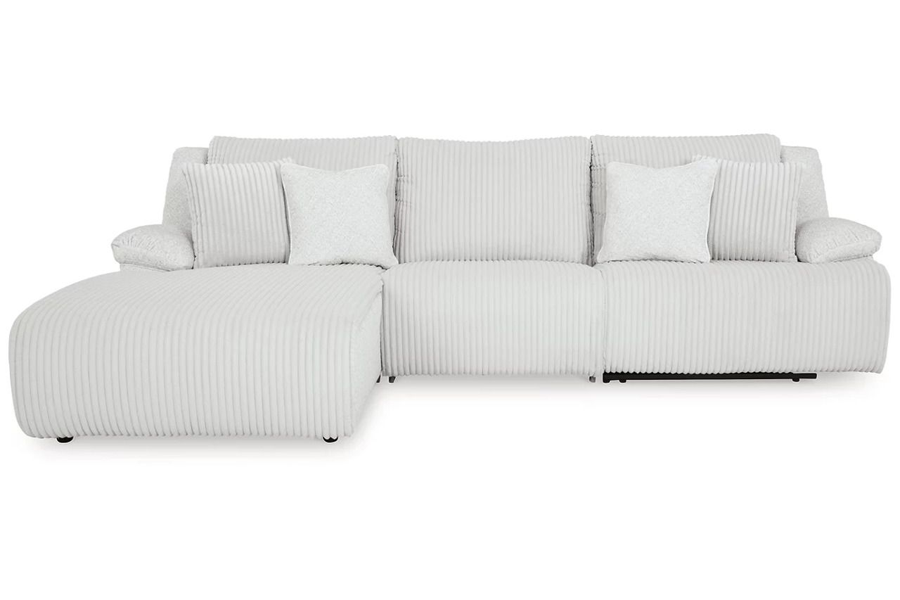 Top Tier 3-Piece Sectional Sofa Chaise In Alloy 92706S7