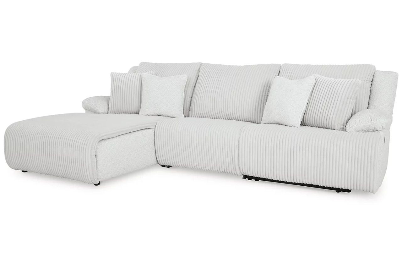 Top Tier 3-Piece Sectional Sofa Chaise In Alloy 92706S7