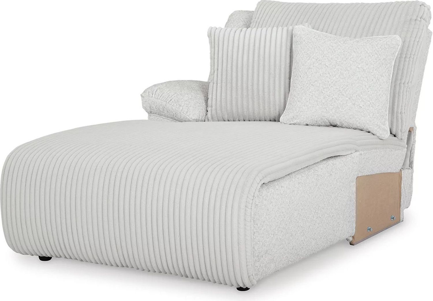 Top Tier 3-Piece Sectional Sofa Chaise In Alloy 92706S7
